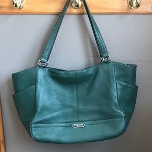 Coach green purse
